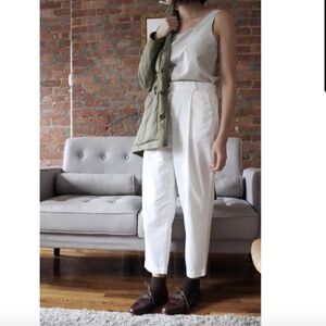 NWT Everlane Slouchy Chino Pant Size 6 Off White